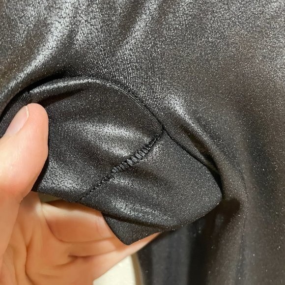 Spanx Faux Leather Leggings Size S Petite Pull On - Picture 8 of 8